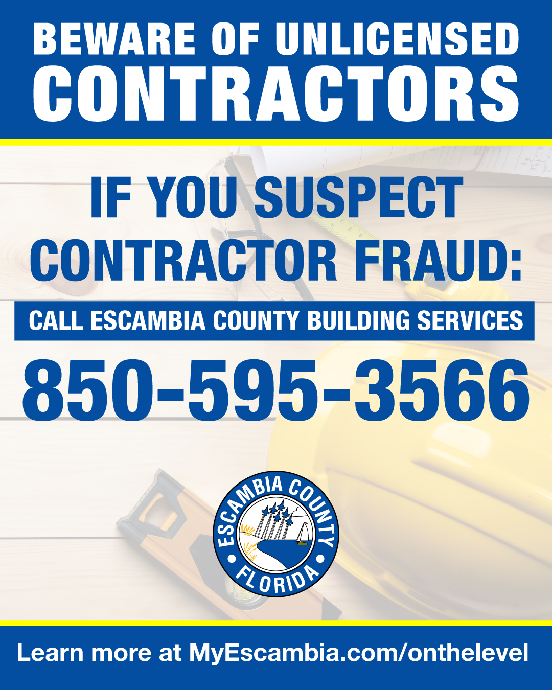 Beware of Unlicensed Contractors Beware of Unlicensed Contractors