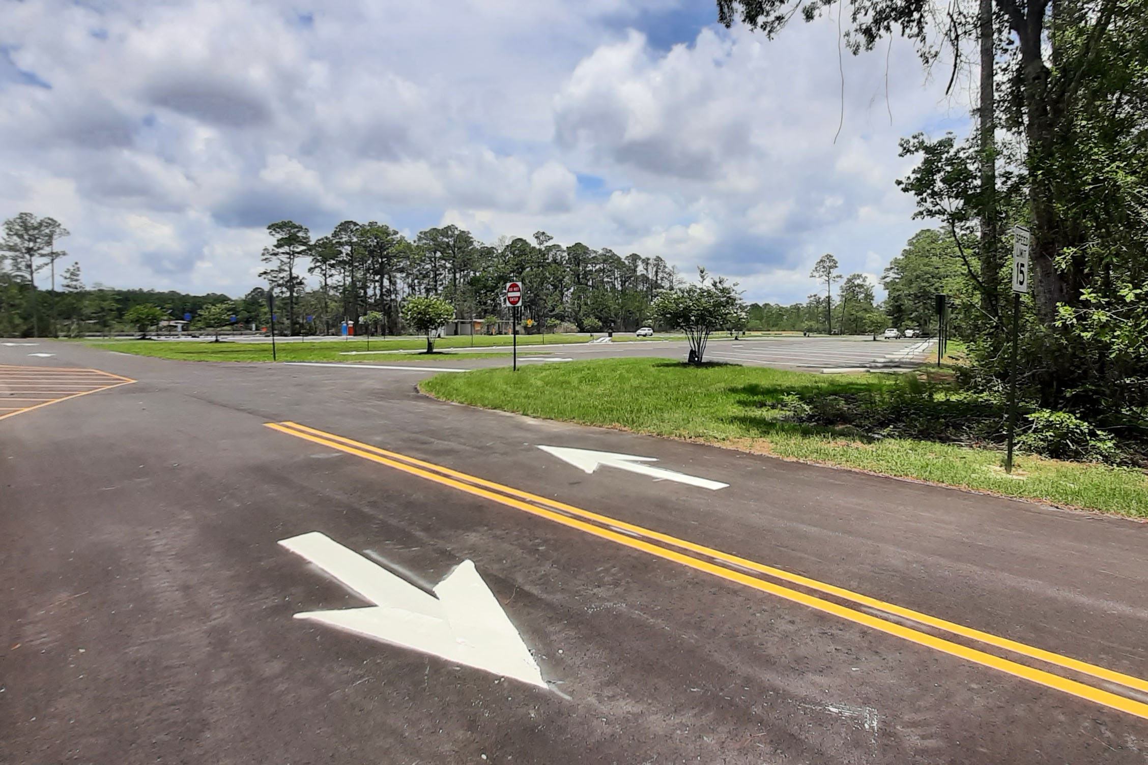 Parking Lot at Perdido Bay Boat Ramp