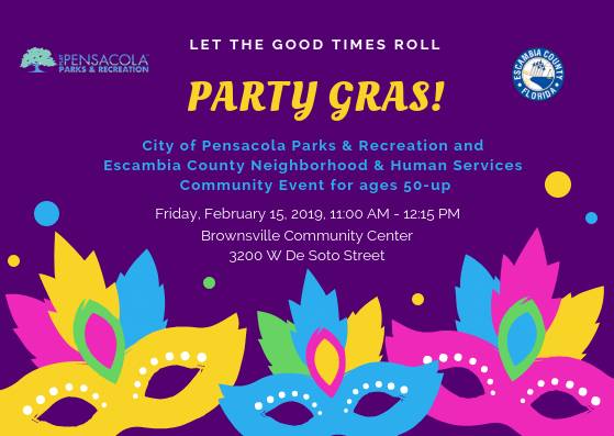 Party Gras Event Logo