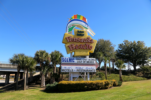 Pensacola Beach sign