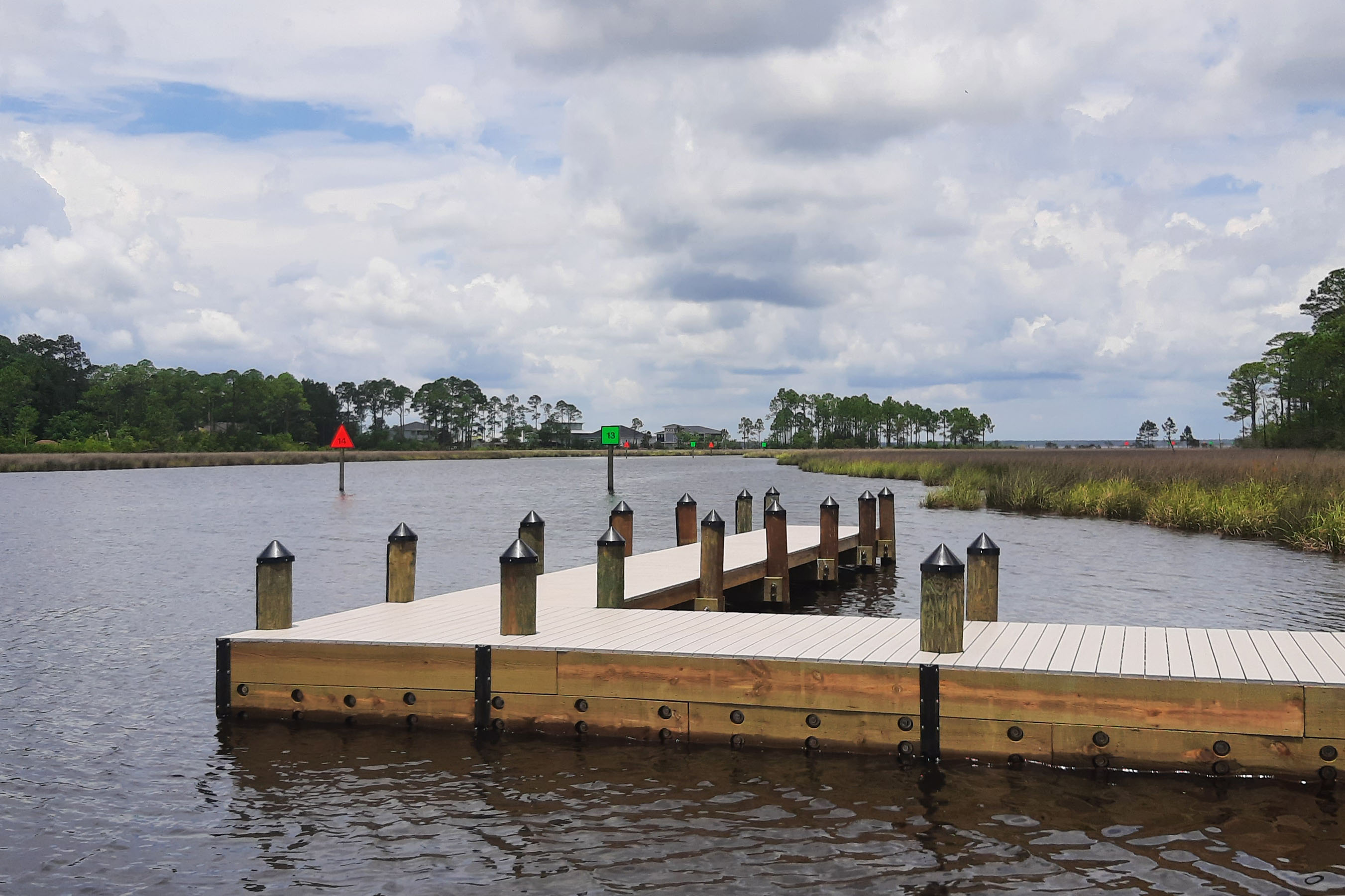 Dock at the Perdido Bay Boat Ramp