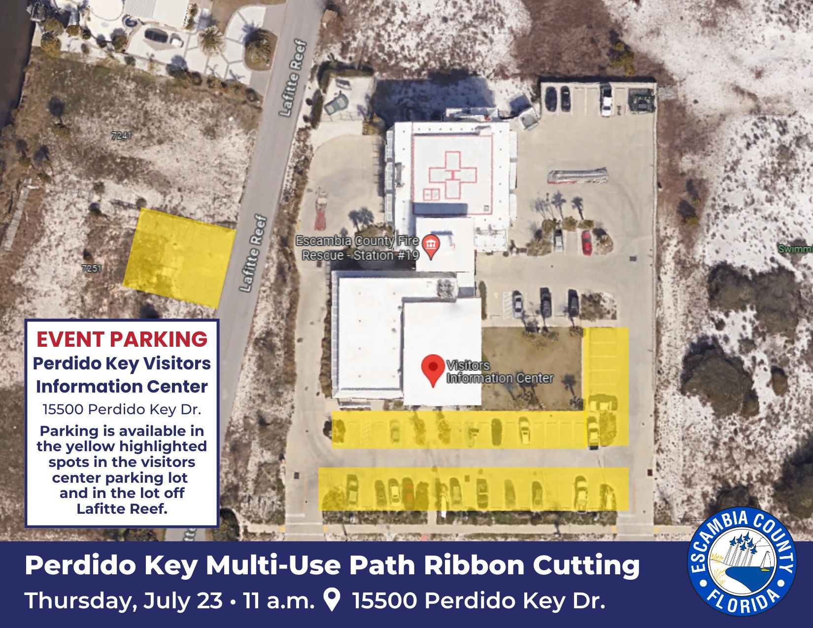 Perdido Key Multi-Use Path Ribbon Cutting Map