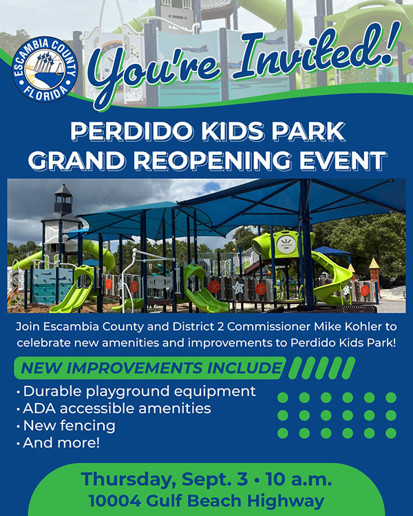 Perdido Kids Park flyer Perdido Kids Park flyer