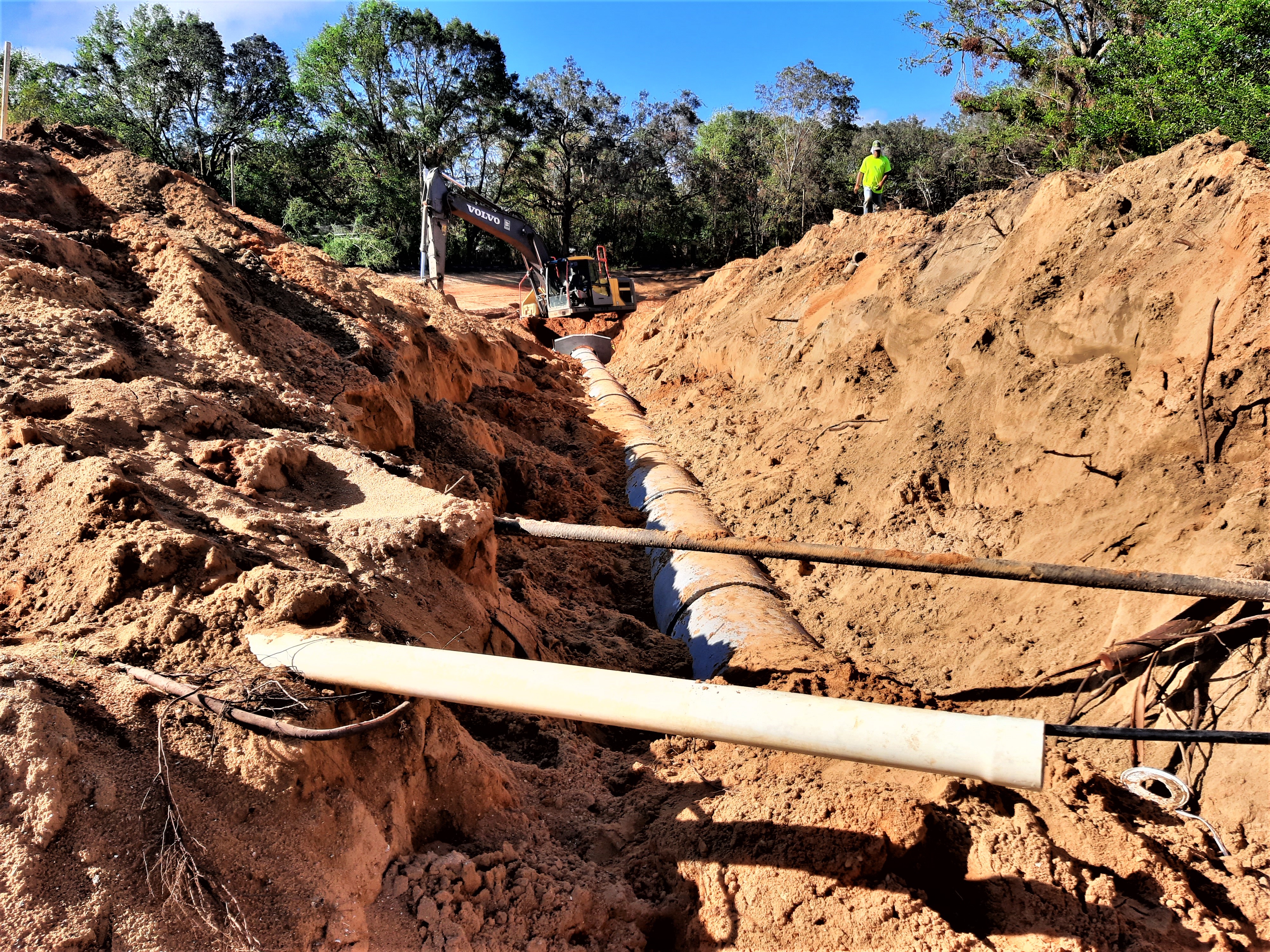 Photo of Drainage Pipe Installation on Sun Valley Drive