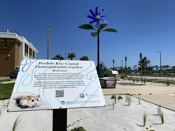 Perdido Key Coastal Demonstration Garden Welcome Sign