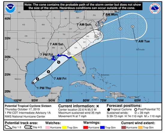 Potential Tropical Cyclone 16