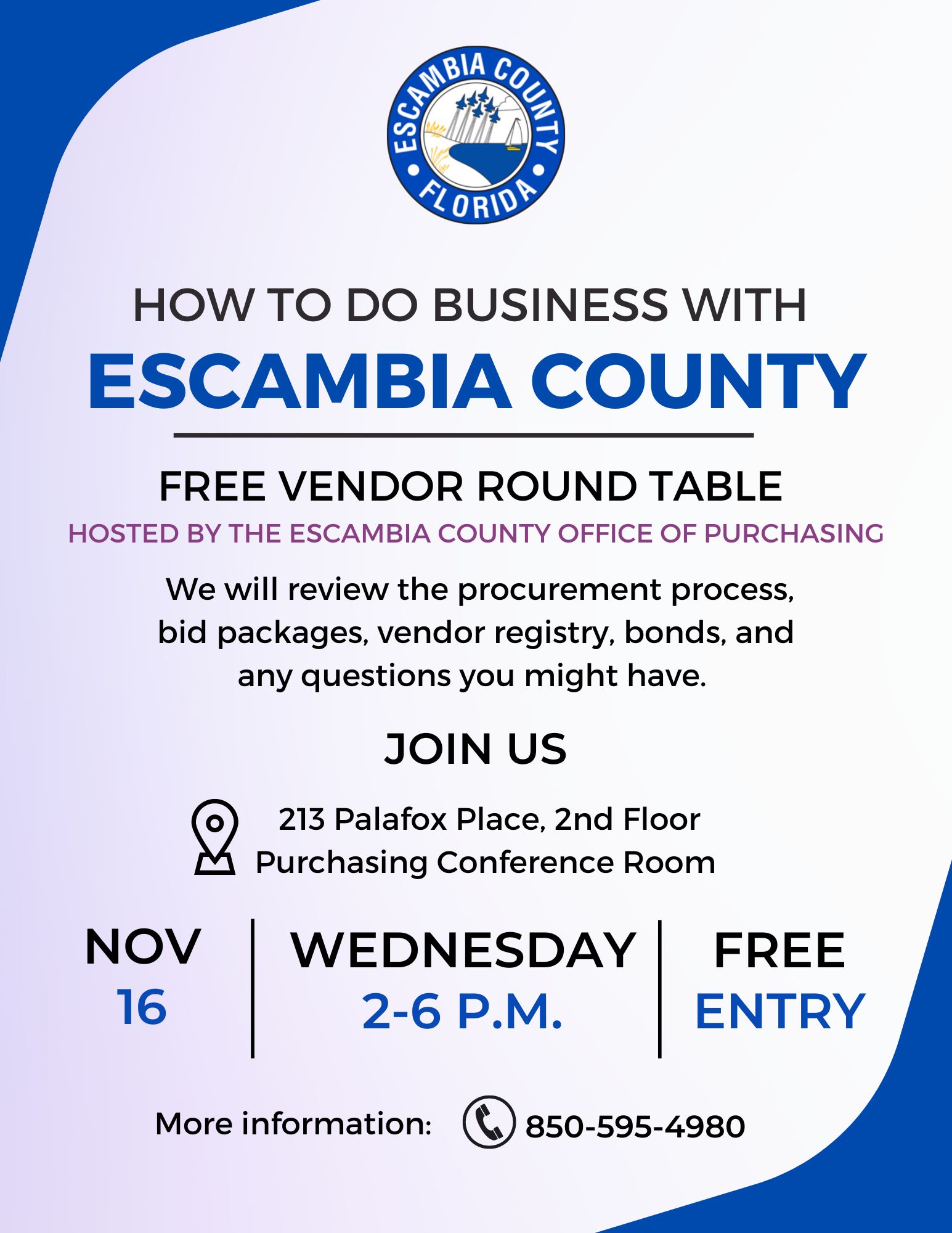 Purchasing Flyer-Vendor Round Table