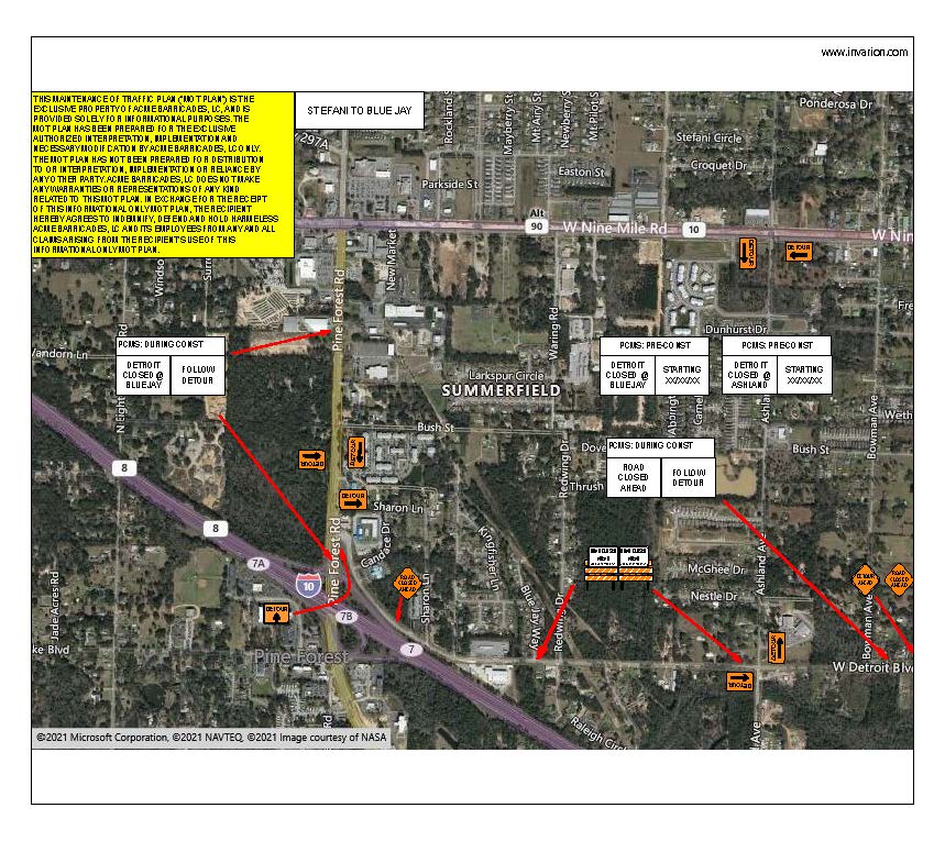 Road Closure Detroit at Raleigh