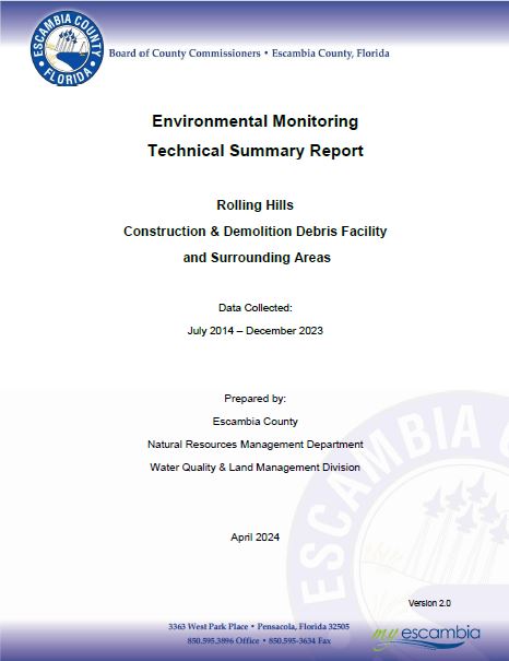Rolling Hills Technical Report Cover Photo