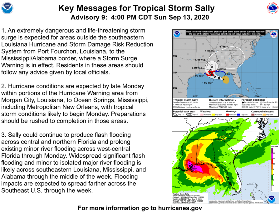 sally sunday key messages