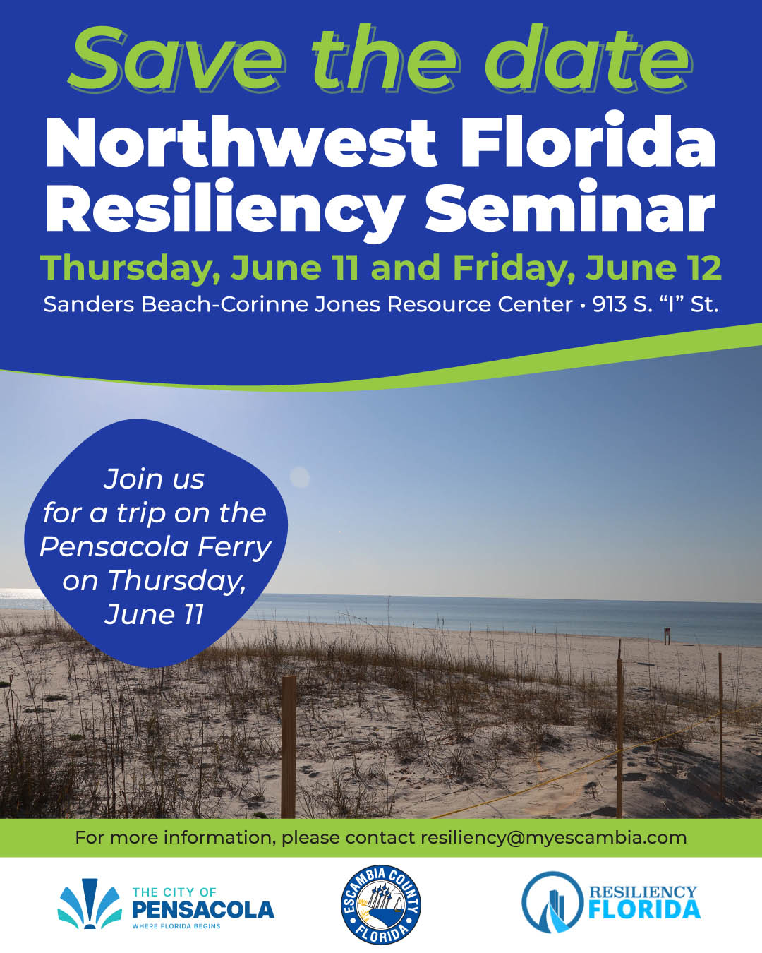 Save the Date - Resiliency Seminar June 11 and 12