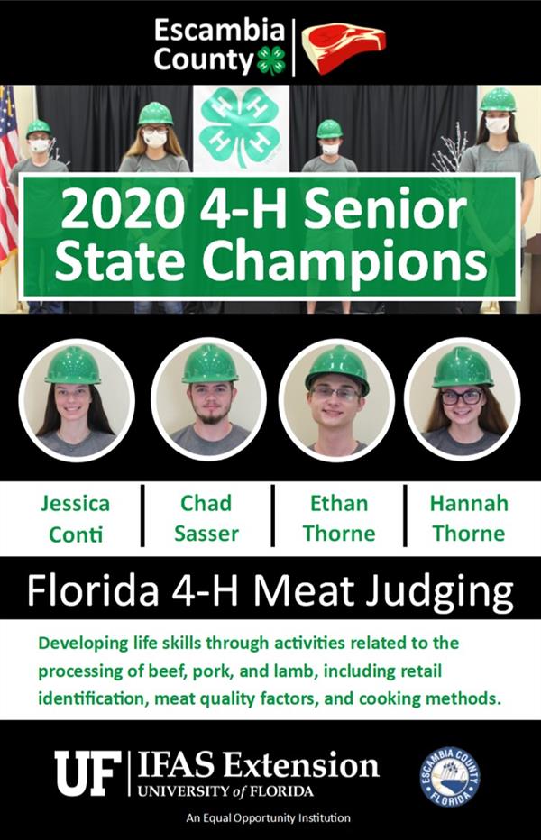 4-H Senior Meat Judging Team 2020 4-H Senior Meat Judging Team 2020