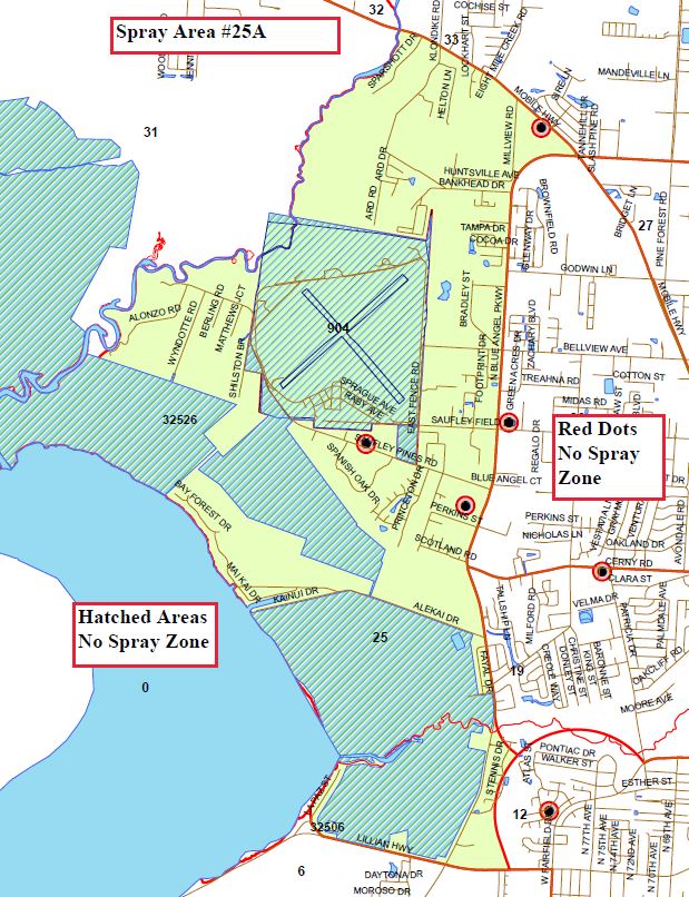 Spray Area 25 Map