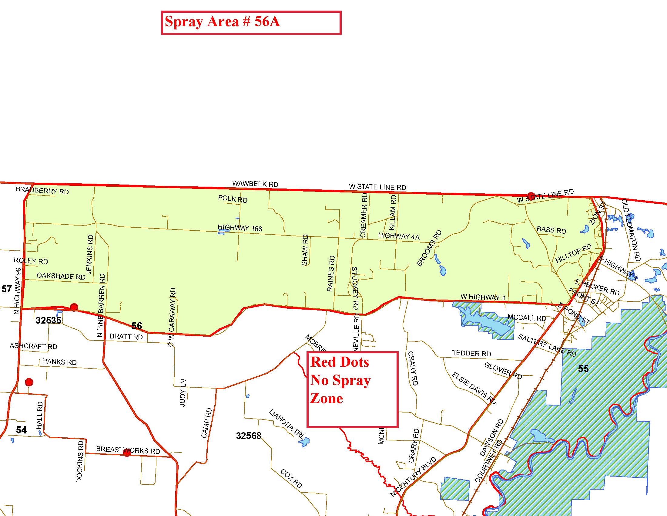 Spray Area 56 A Map