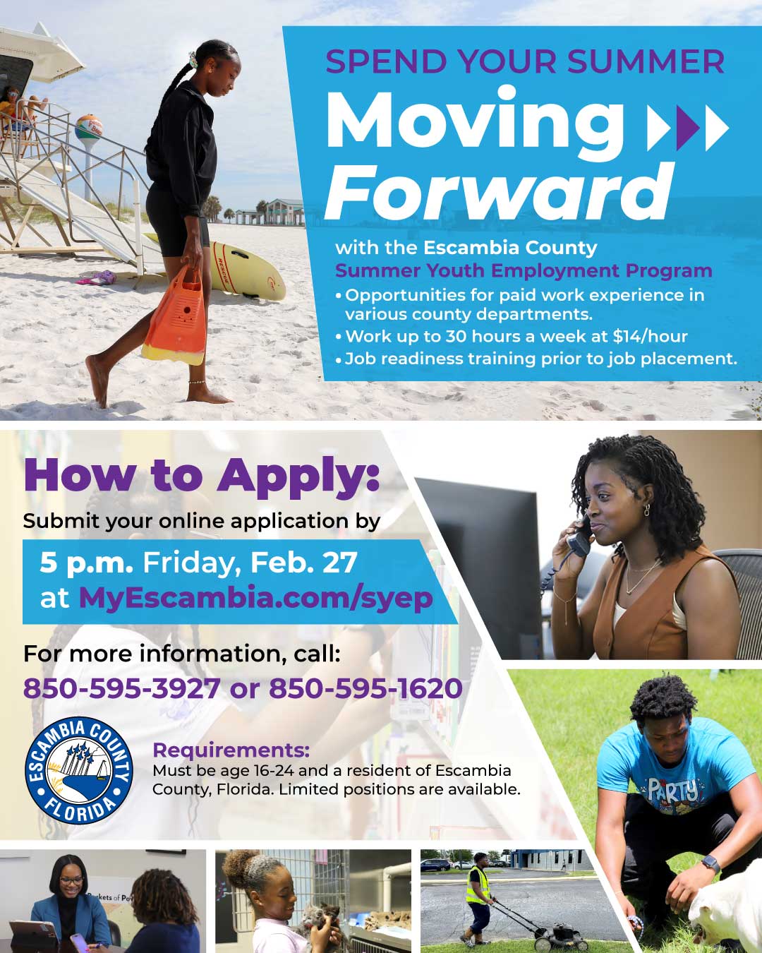 Flyer for the Summer Youth Employment Program