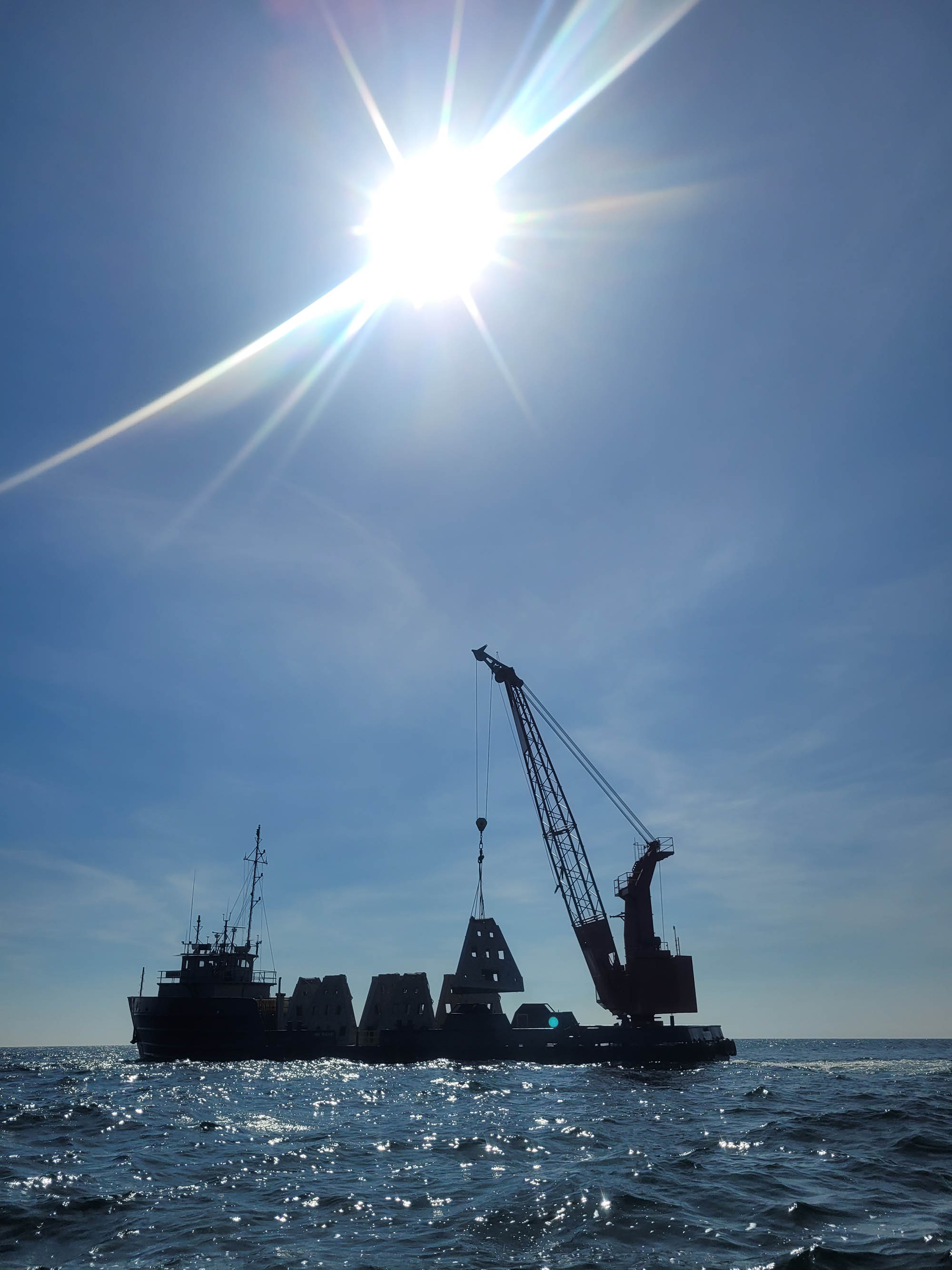 SuperReef Modules being deployed in the Gulf of Mexico