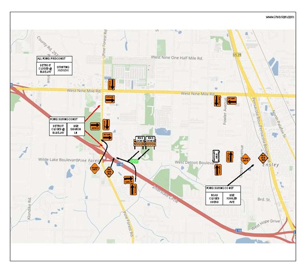 Talcon - Detroit Blvd Road Closure Talcon - Detroit Blvd Road Closure