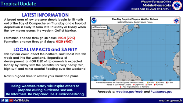 Tropical Update - June 16 2021 Tropical Update - June 16 2021