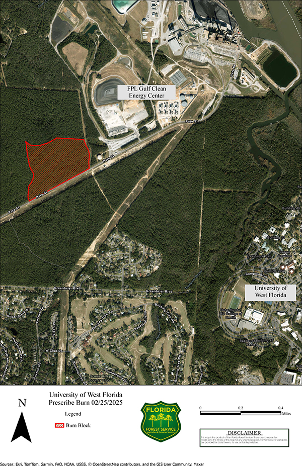 UWF prescribed burn map