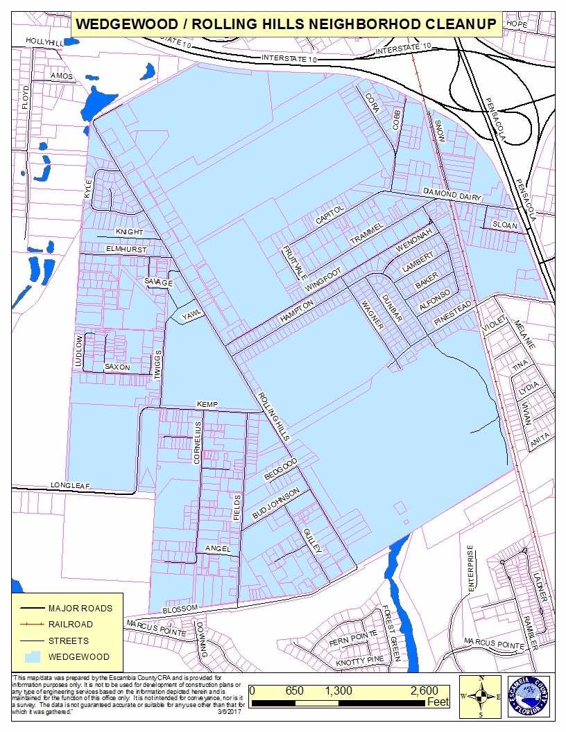 Wedgewood-Rolling Hills Safe Neighborhood Map