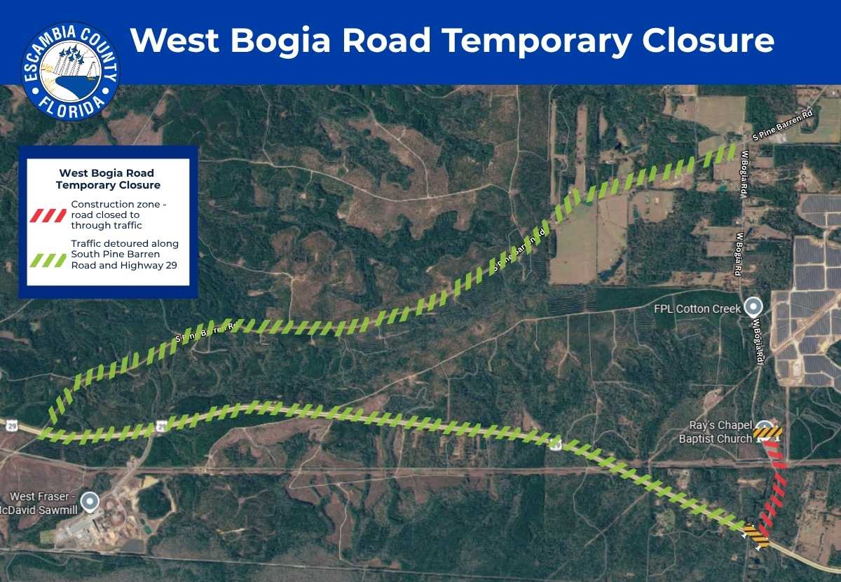 West Bogia Road Temporary Closure