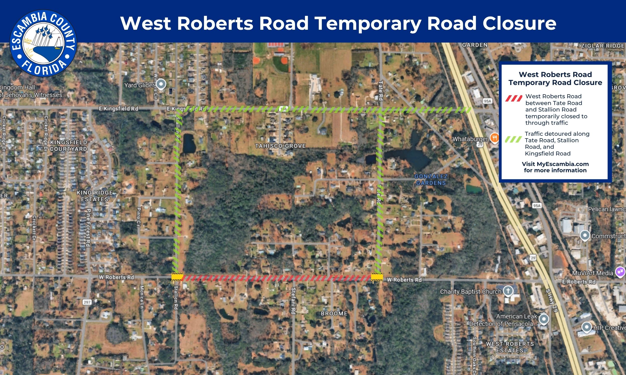 West Roberts Road Closure West Roberts Road Closure