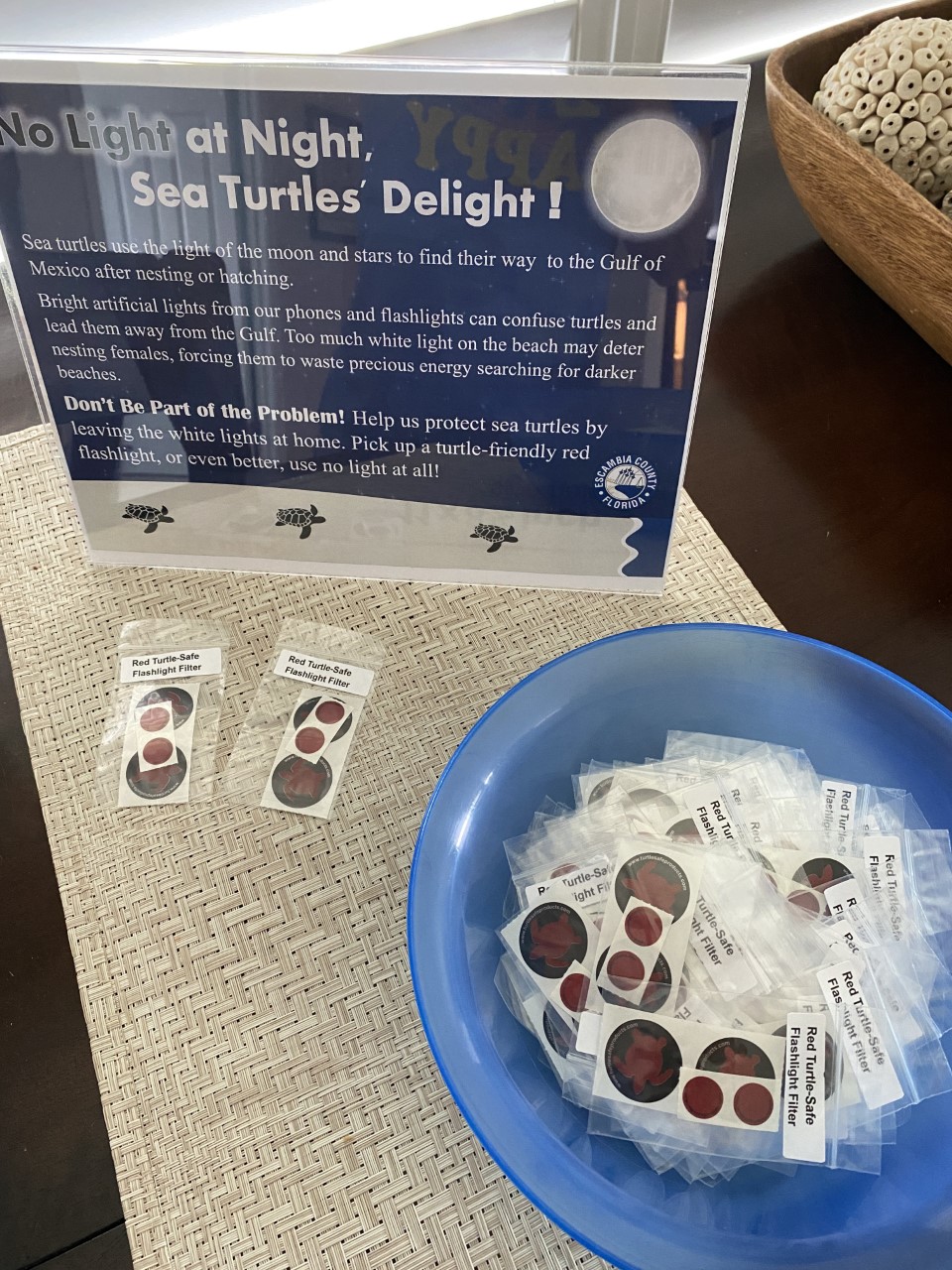 Sea turtle flashlight filters
