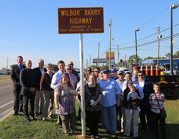 Wilbur Barry Highway Dedication