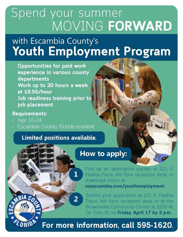 Youth Employment Program flyer 2020