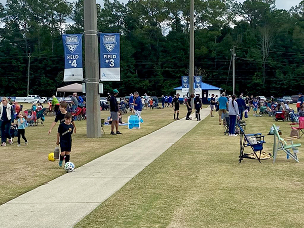 Youth soccer game