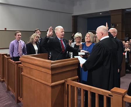 Commissioner Bergosh Took the Oath of Office on Nov. 22 Commissioner Bergosh Took the Oath of Office on Nov. 22