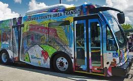 ECAT Bus With Youth Art