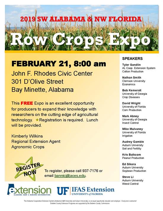 2019 Row Crops Expo Flyer 2019 Row Crops Expo Flyer