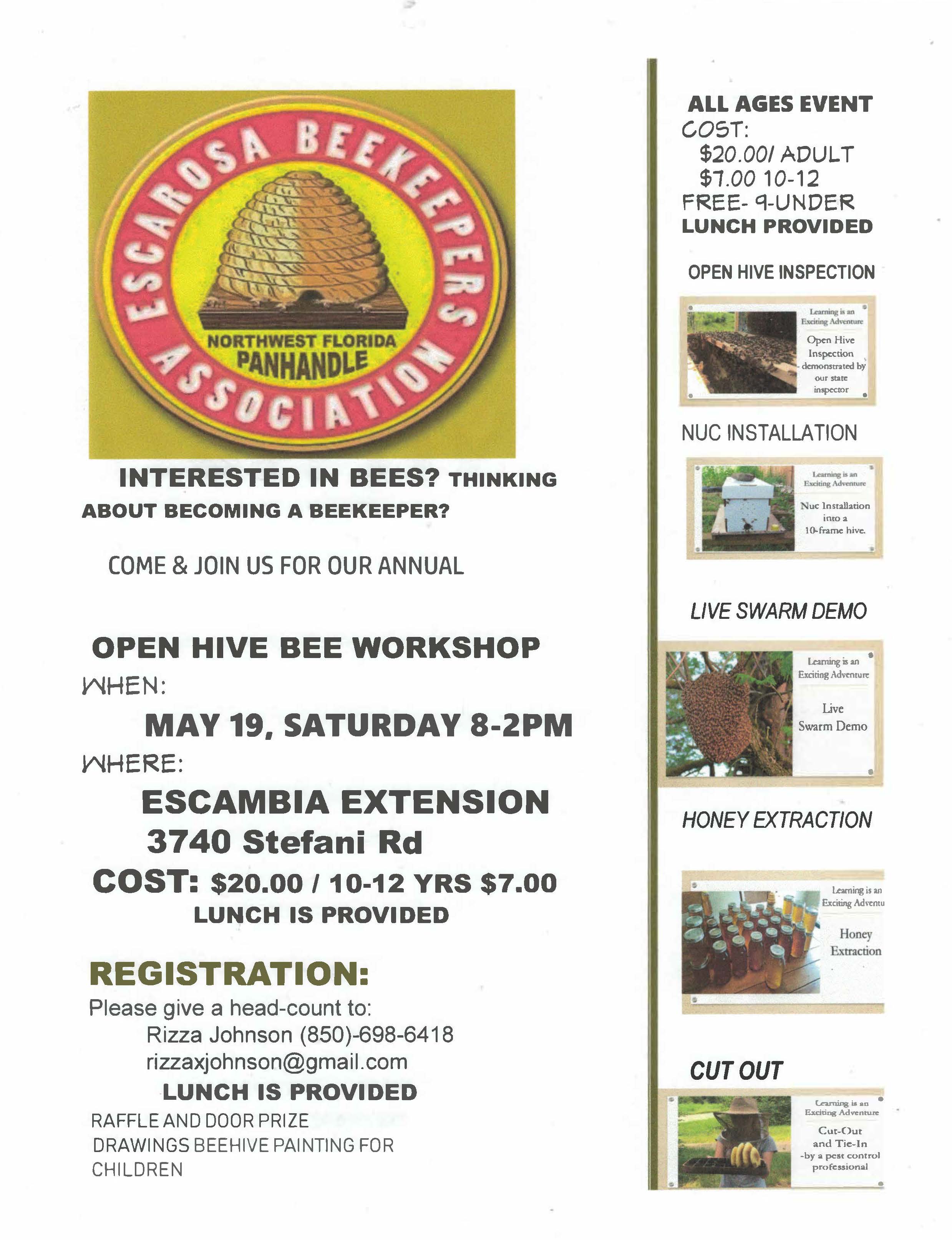 Bee Workshop Flyer