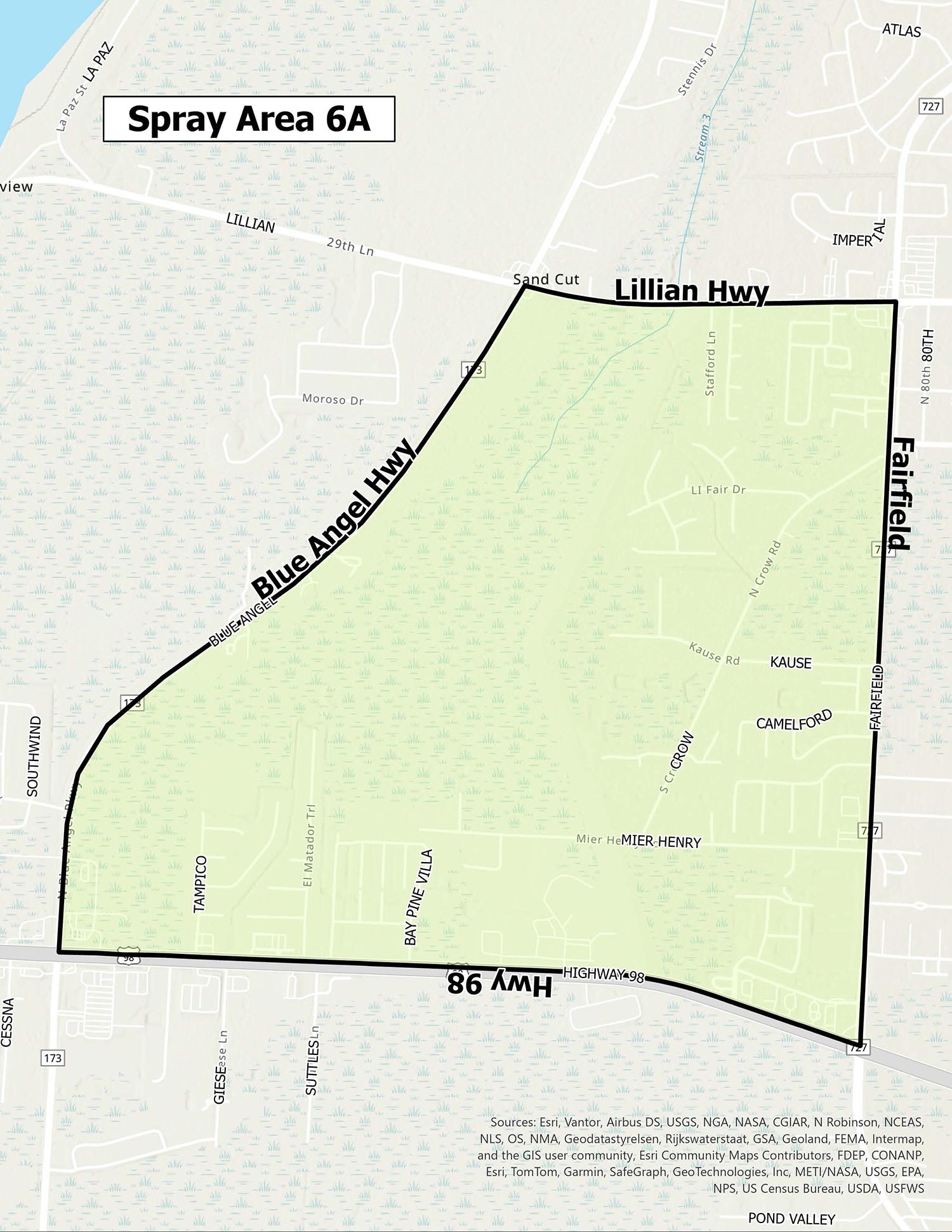 Mosquito Spray Area #6A
