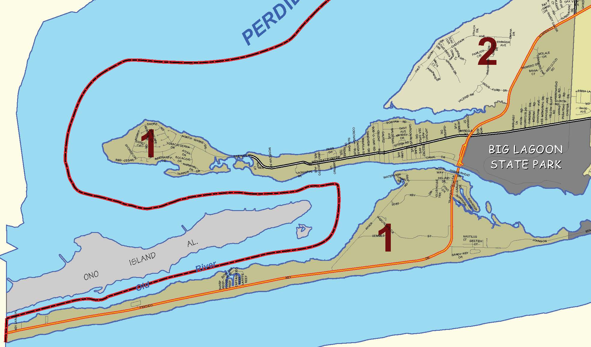 Boundaries: North - Langley Avenue, Summit Boulevard, Scenic Highway, Chablis Lane; No Spray Zone: Airport property, Wilmbeldon Drive, Lemmington Road bee hives