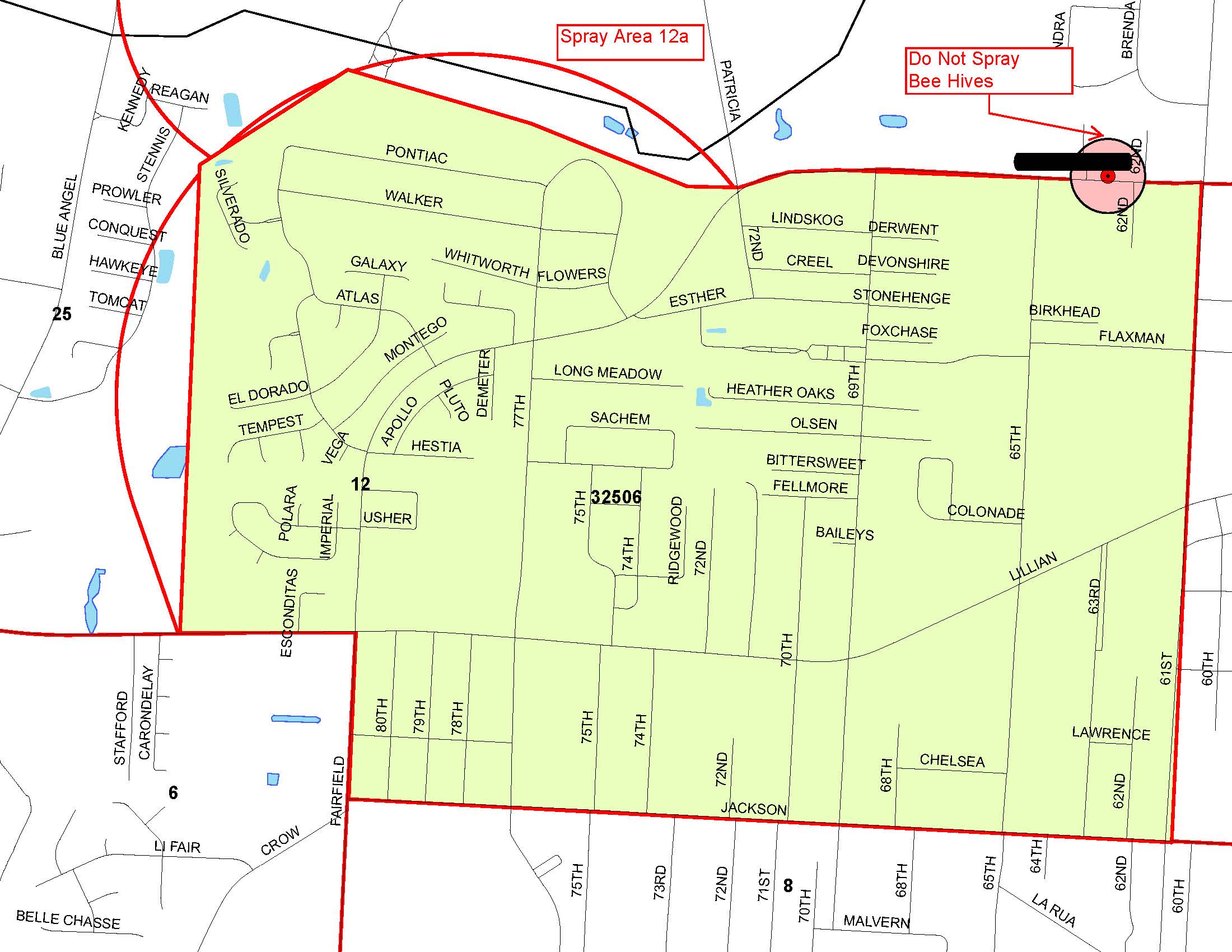 Boundaries: North - Pontiac, South - Jackson, East - 61st Avenue, West - Silverado