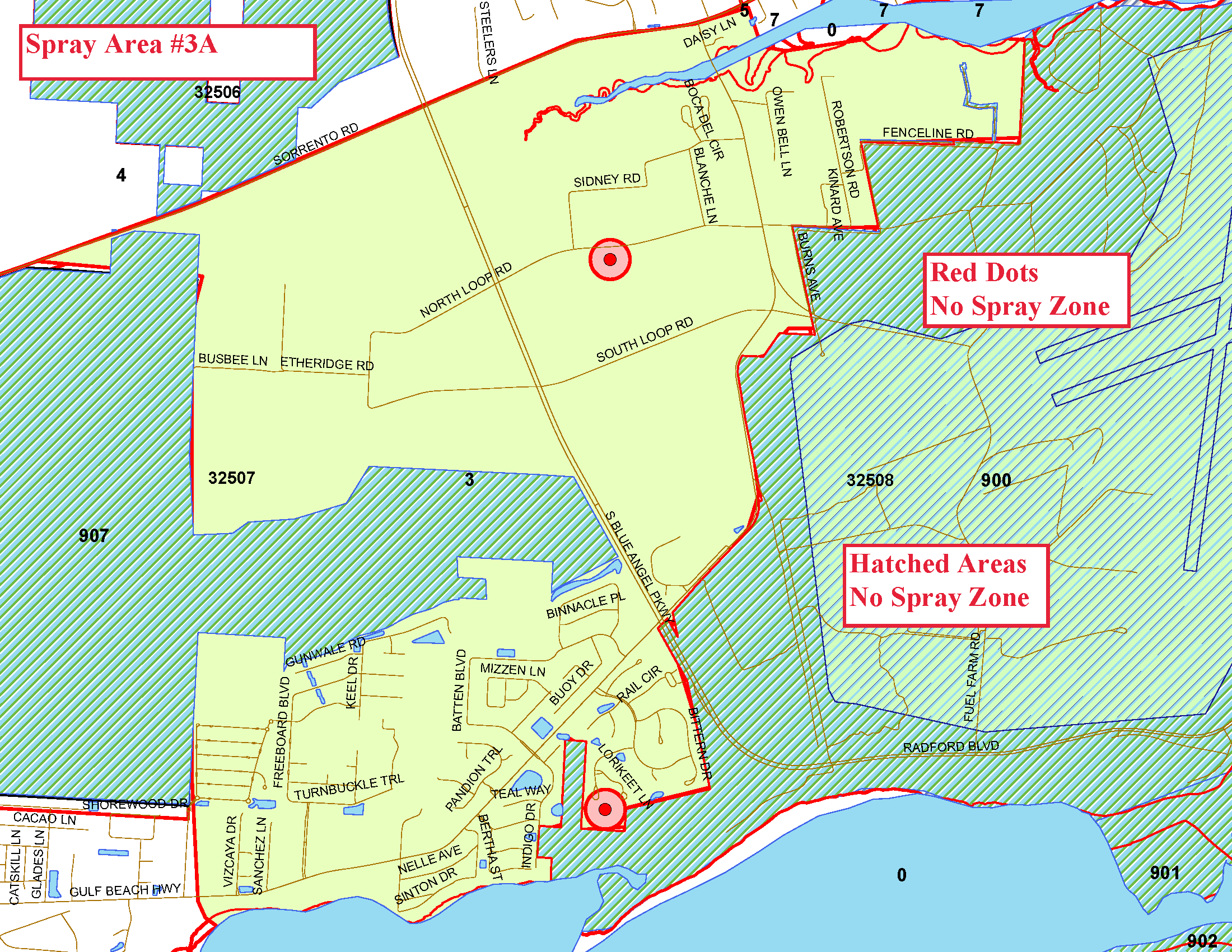 Spray Area 3A Map