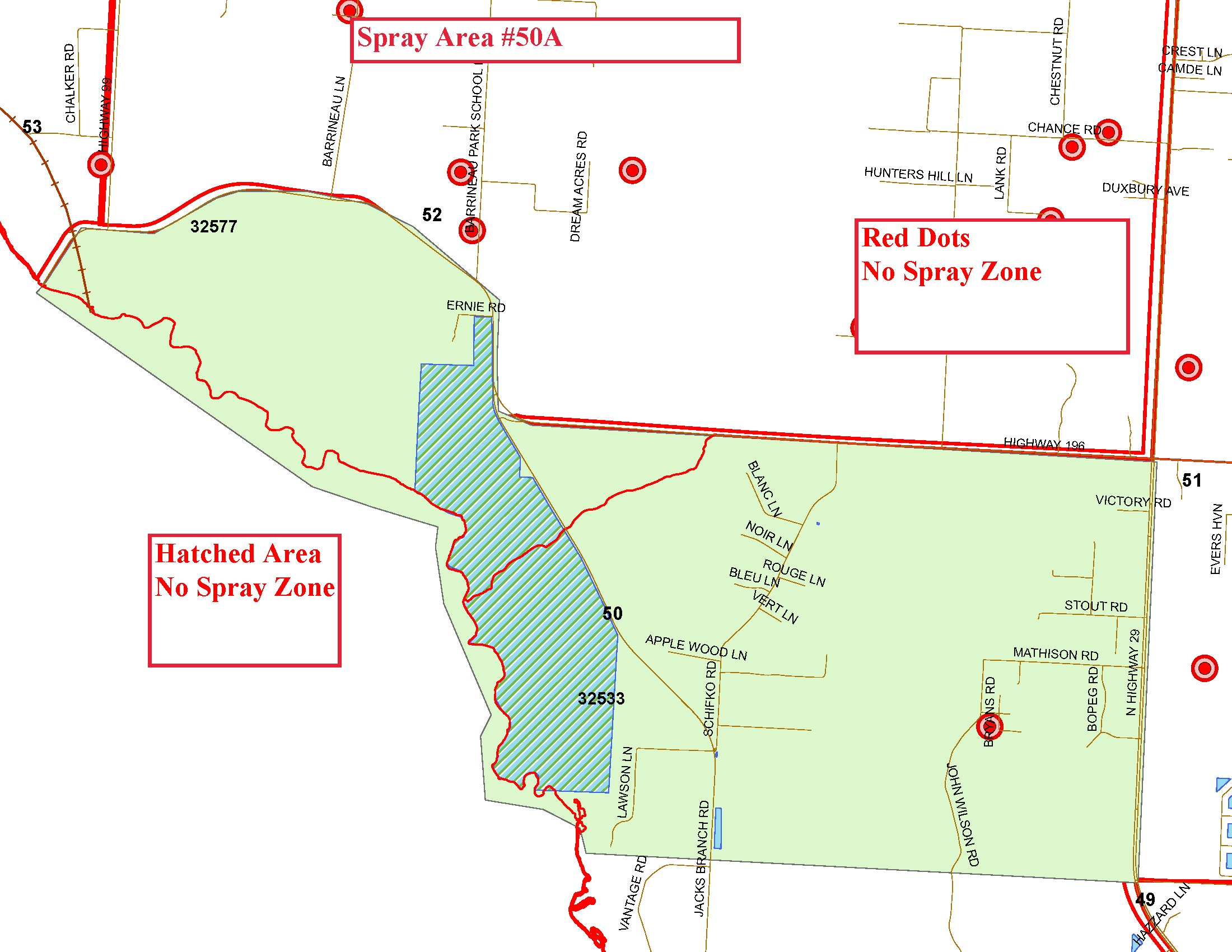 Spray Area 50_A Map Spray Area 50_A Map