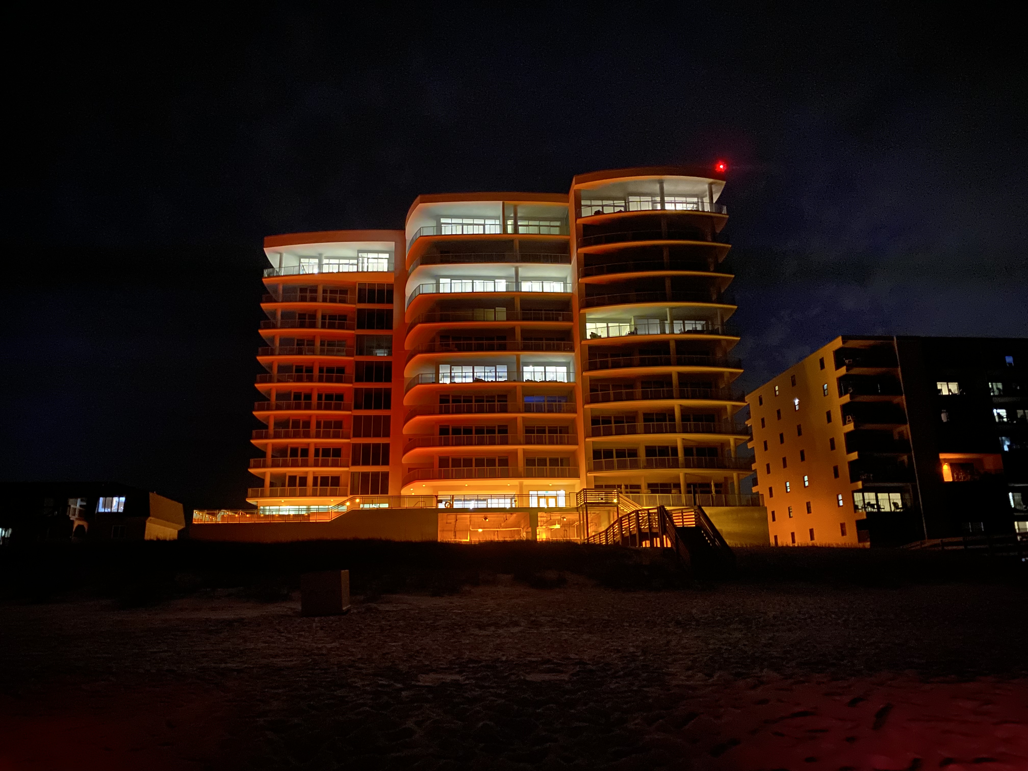 A condo on the beach shows off wildlife friendly lighting