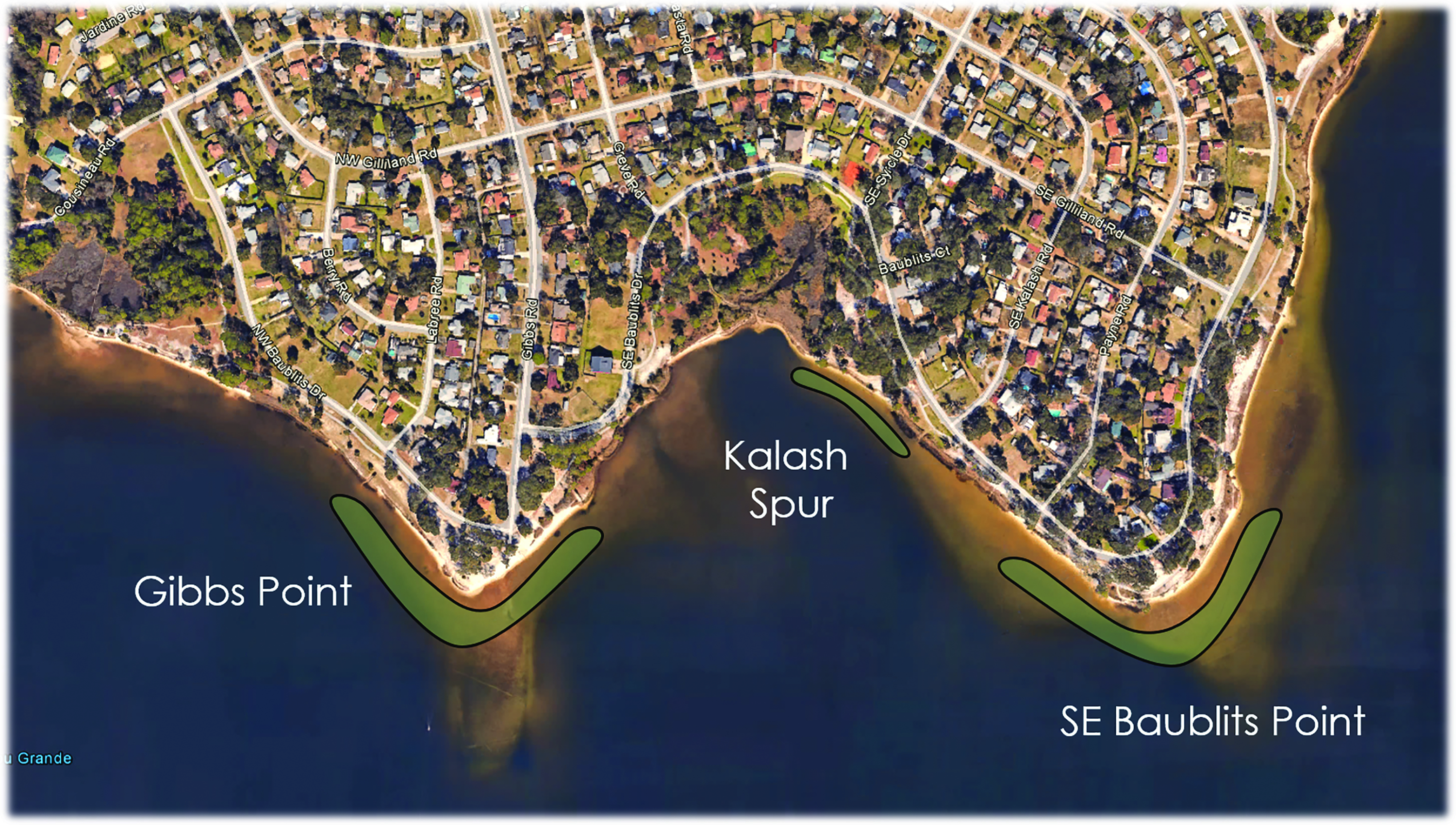 Navy Point Living Shoreline Overview Map 