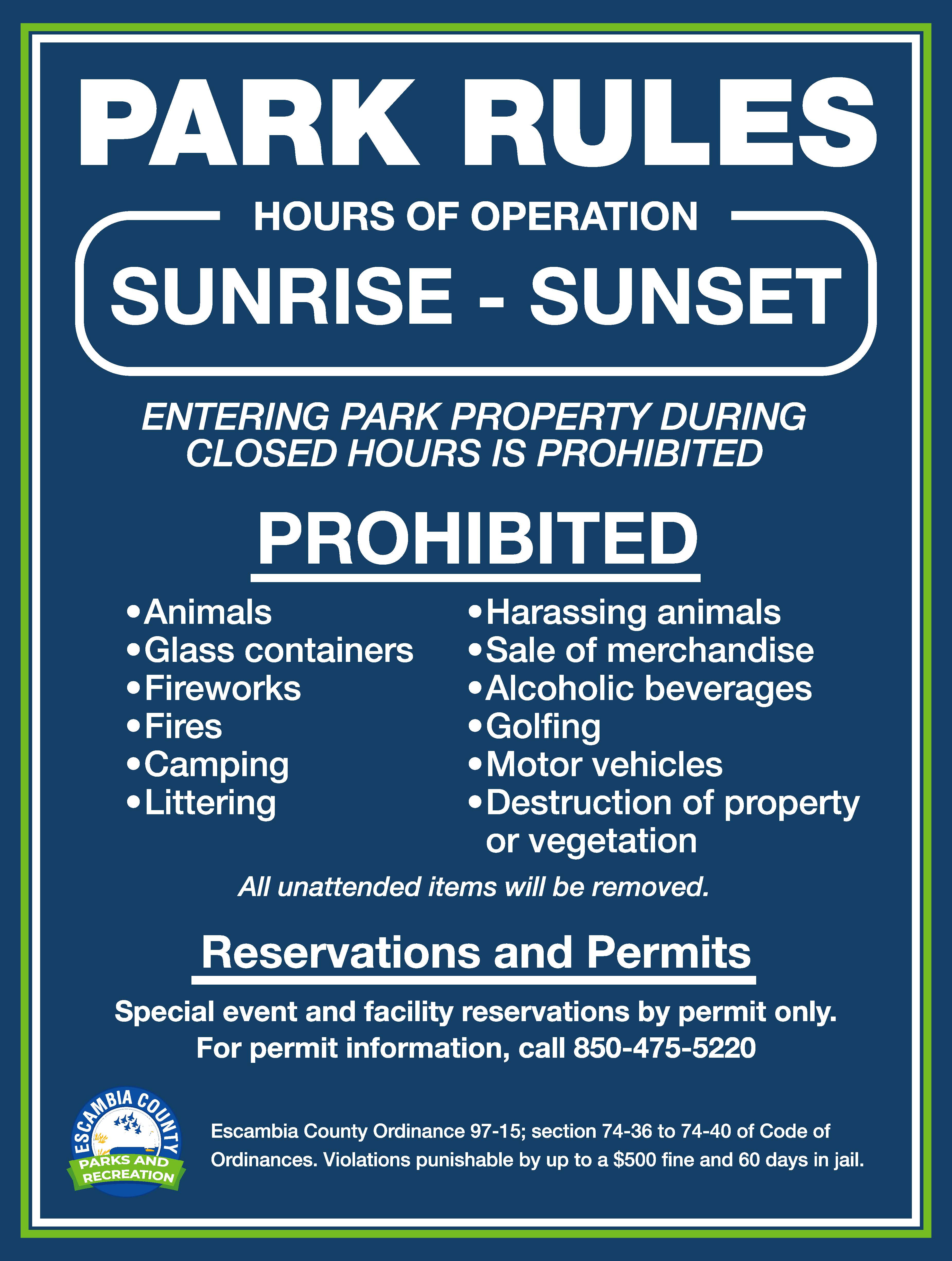 carpenter creek headwaters park rules