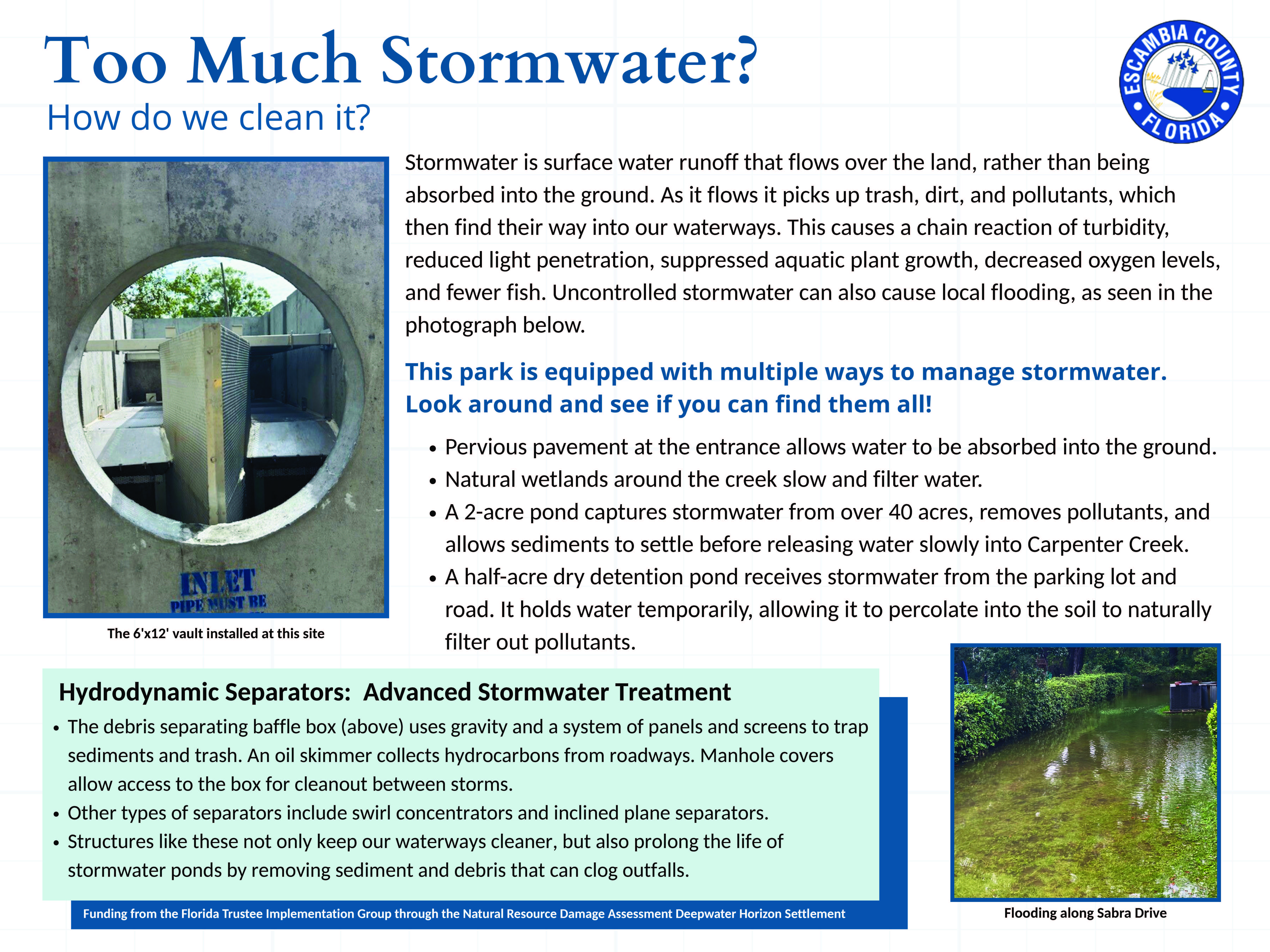 CCHW Stormwater Sign