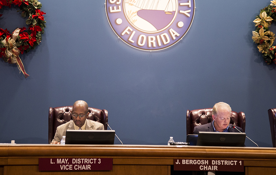 Chairman Bergosh and Vice Chairman May