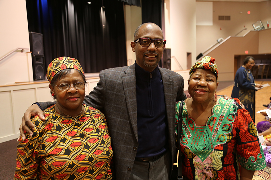 District 3 Commissioner Lumon May attends the Black History Month Program at the Brownsville Community Center on Feb. 28, 2019.