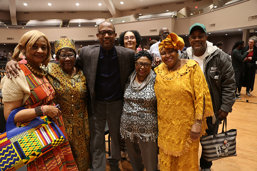District 3 Commissioner Lumon May attends the Black History Month Program at the Brownsville Community Center on Feb. 28, 2019.
