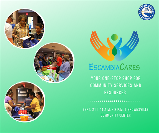 Escambia Cares graphic Escambia Cares graphic