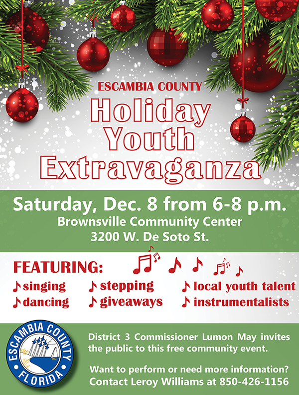 Holiday Youth Extravaganza flyer 2018