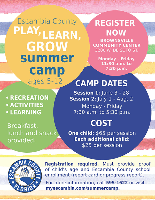 Information about the Play Learn Grow Summer Camp Program