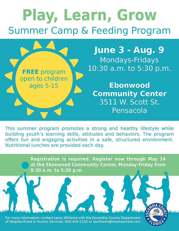 Play, Learn, Grow Summer Feeding Program flyer 2019 resized Information about the 2019 Play, Learn, Grow Summer Camp